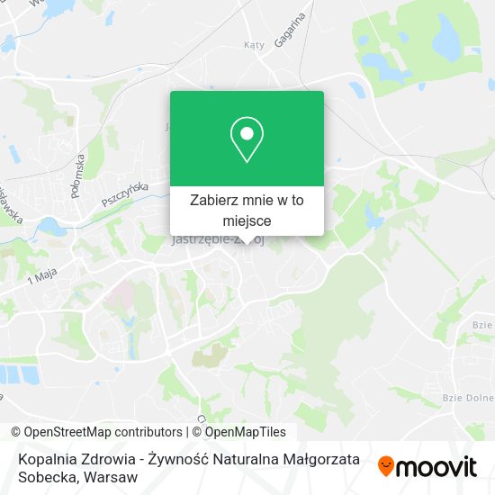 Mapa Kopalnia Zdrowia - Żywność Naturalna Małgorzata Sobecka