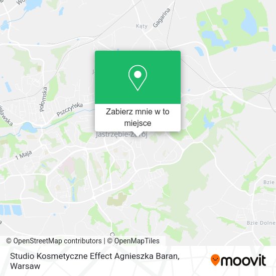 Mapa Studio Kosmetyczne Effect Agnieszka Baran