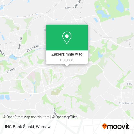 Mapa ING Bank Śląski