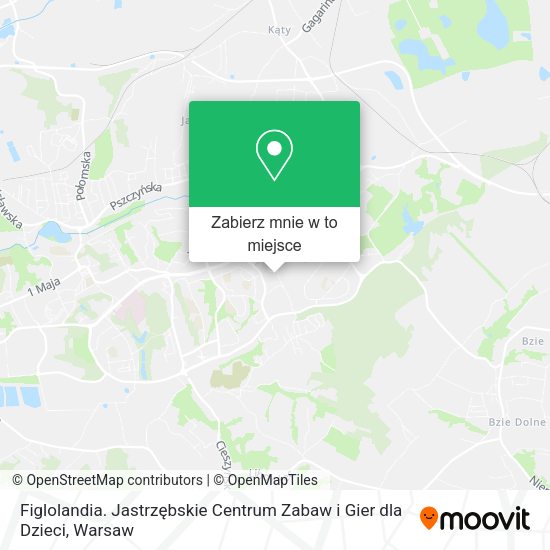 Mapa Figlolandia. Jastrzębskie Centrum Zabaw i Gier dla Dzieci