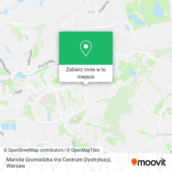 Mapa Mariola Gromadzka Iris Centrum Dystrybucji