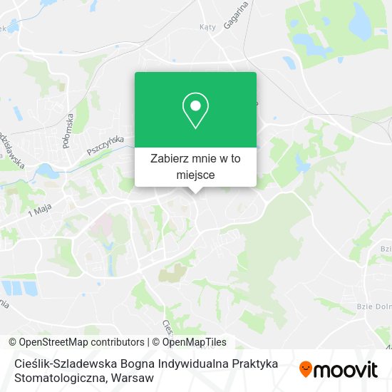 Mapa Cieślik-Szladewska Bogna Indywidualna Praktyka Stomatologiczna