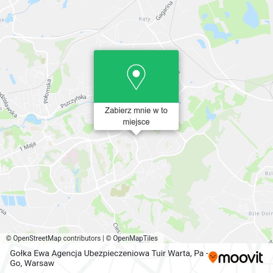 Mapa Gołka Ewa Agencja Ubezpieczeniowa Tuir Warta, Pa - Go