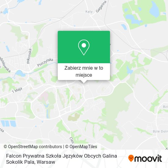 Mapa Falcon Prywatna Szkoła Języków Obcych Galina Sokolik Pala