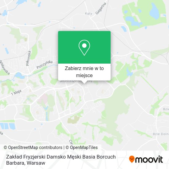 Mapa Zakład Fryzjerski Damsko Męski Basia Borcuch Barbara