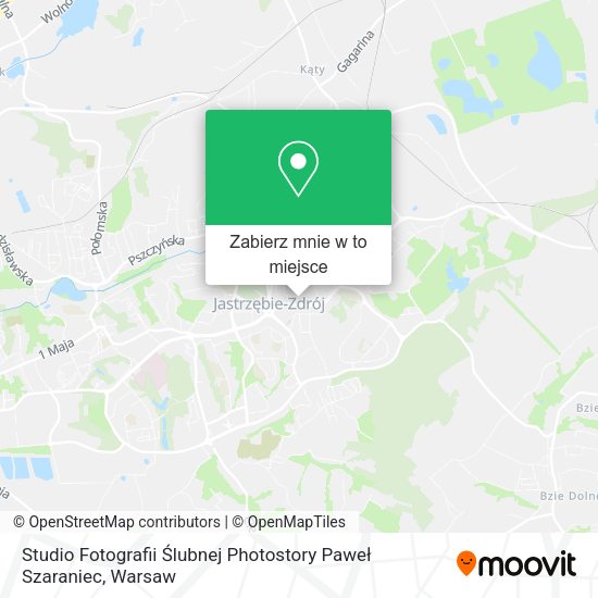 Mapa Studio Fotografii Ślubnej Photostory Paweł Szaraniec