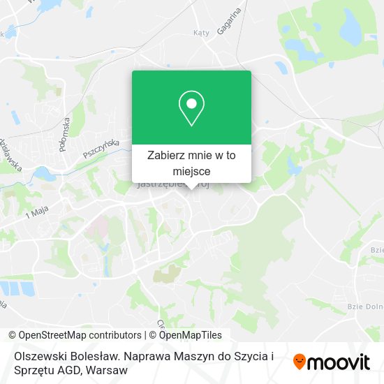 Mapa Olszewski Bolesław. Naprawa Maszyn do Szycia i Sprzętu AGD