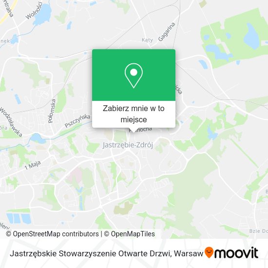 Mapa Jastrzębskie Stowarzyszenie Otwarte Drzwi