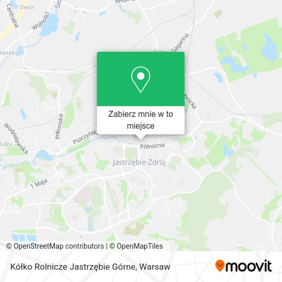 Mapa Kółko Rolnicze Jastrzębie Górne