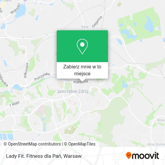 Mapa Lady Fit. Fitness dla Pań