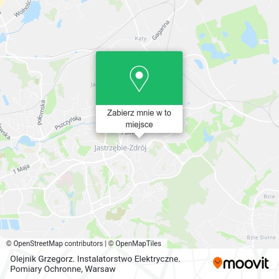 Mapa Olejnik Grzegorz. Instalatorstwo Elektryczne. Pomiary Ochronne