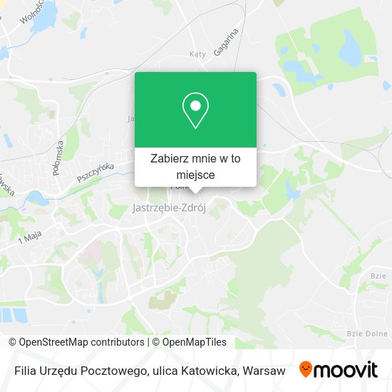 Mapa Filia Urzędu Pocztowego, ulica Katowicka