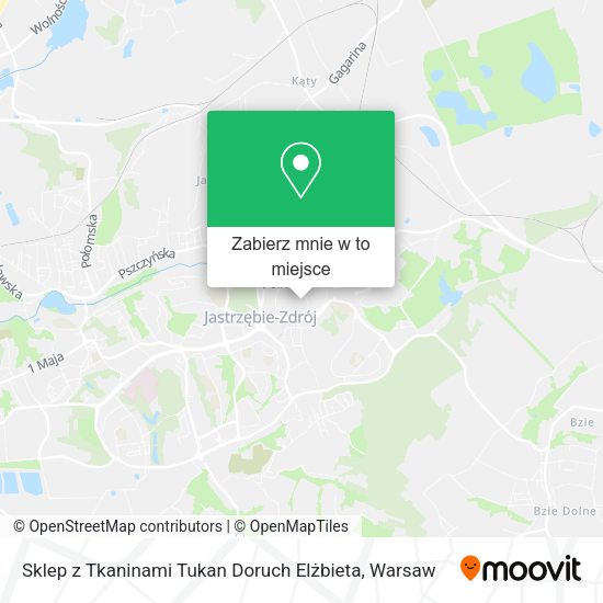 Mapa Sklep z Tkaninami Tukan Doruch Elżbieta