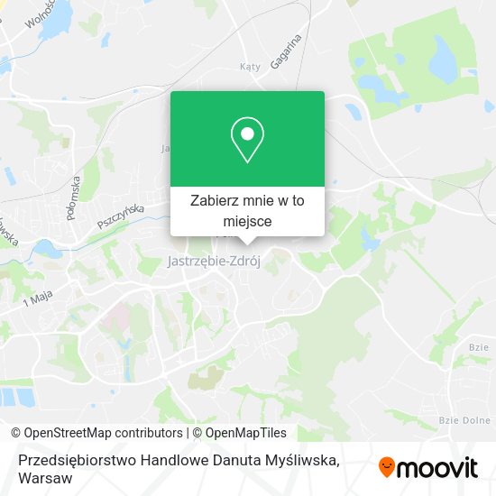 Mapa Przedsiębiorstwo Handlowe Danuta Myśliwska