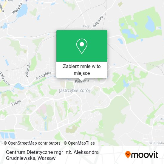 Mapa Centrum Dietetyczne mgr inż. Aleksandra Grudniewska