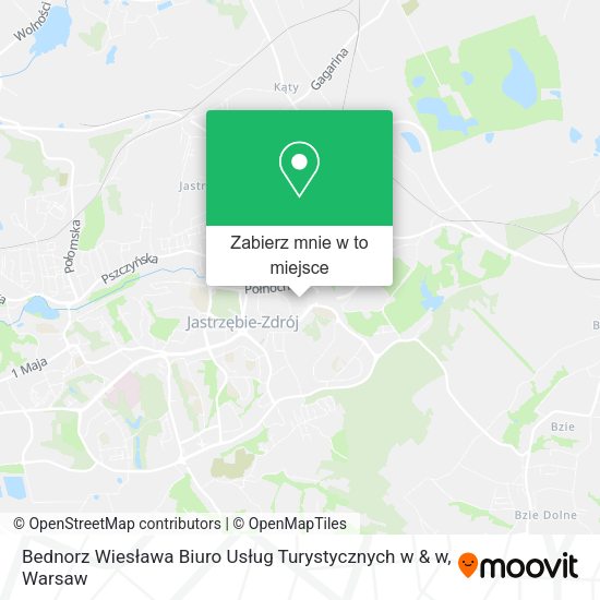 Mapa Bednorz Wiesława Biuro Usług Turystycznych w & w