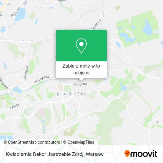 Mapa Kwiaciarnia Dekor Jastrzebie Zdrój