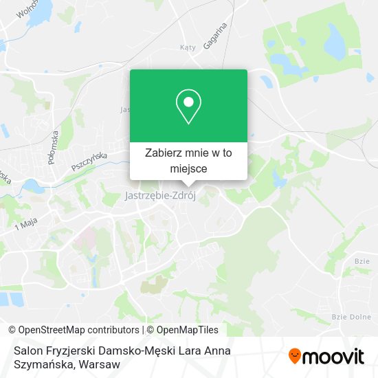 Mapa Salon Fryzjerski Damsko-Męski Lara Anna Szymańska