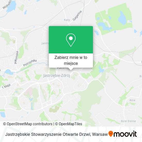 Mapa Jastrzębskie Stowarzyszenie Otwarte Drzwi