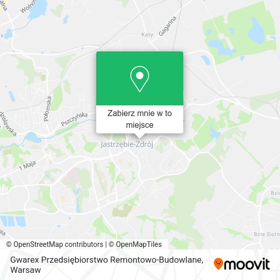 Mapa Gwarex Przedsiębiorstwo Remontowo-Budowlane