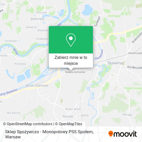 Mapa Sklep Spożywczo - Monopolowy PSS Społem