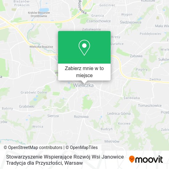 Mapa Stowarzyszenie Wspierające Rozwój Wsi Janowice Tradycja dla Przyszłości