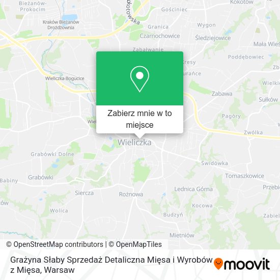 Mapa Grażyna Słaby Sprzedaż Detaliczna Mięsa i Wyrobów z Mięsa