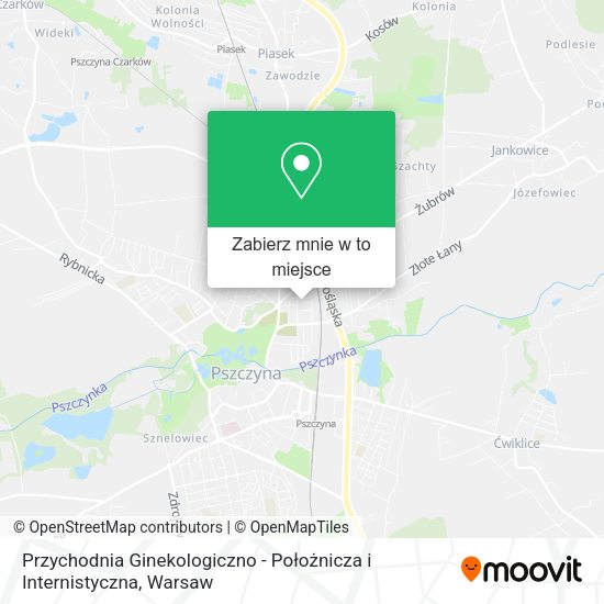 Mapa Przychodnia Ginekologiczno - Położnicza i Internistyczna