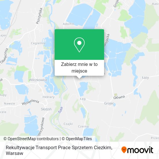 Mapa Rekultywacje Transport Prace Sprzetem Ciezkim