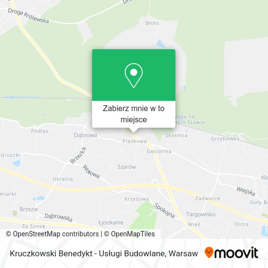 Mapa Kruczkowski Benedykt - Usługi Budowlane