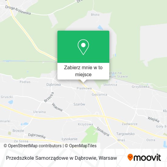 Mapa Przedszkole Samorządowe w Dąbrowie