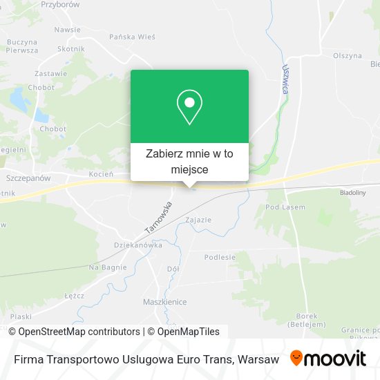 Mapa Firma Transportowo Uslugowa Euro Trans