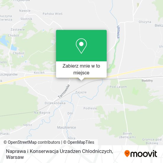 Mapa Naprawa i Konserwacja Urzadzen Chlodniczych