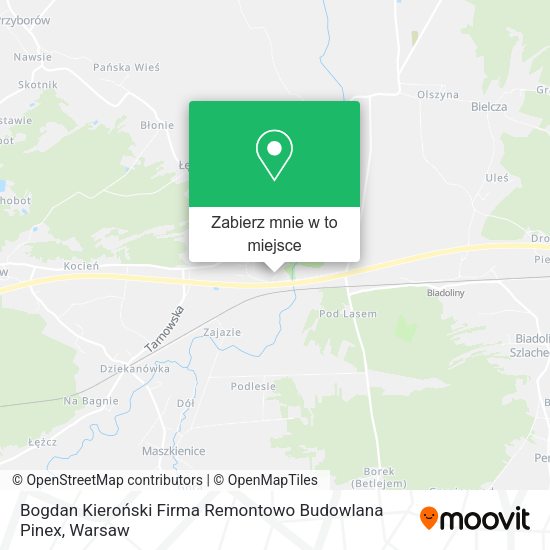 Mapa Bogdan Kieroński Firma Remontowo Budowlana Pinex