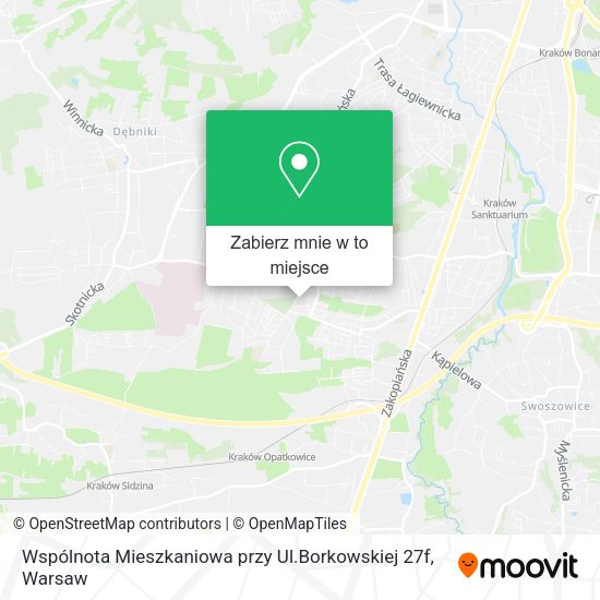 Mapa Wspólnota Mieszkaniowa przy Ul.Borkowskiej 27f