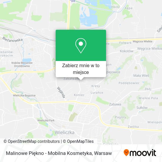 Mapa Malinowe Piękno - Mobilna Kosmetyka