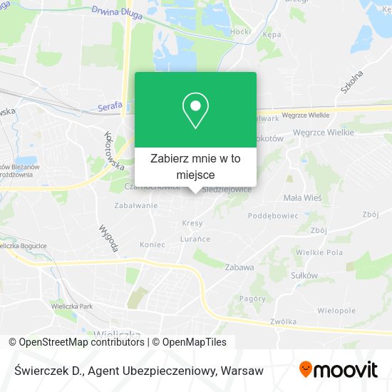 Mapa Świerczek D., Agent Ubezpieczeniowy