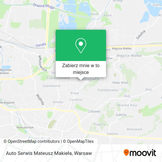 Mapa Auto Serwis Mateusz Makieła