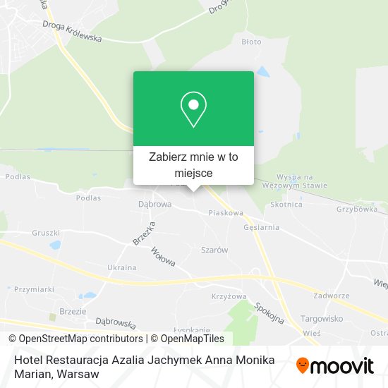 Mapa Hotel Restauracja Azalia Jachymek Anna Monika Marian