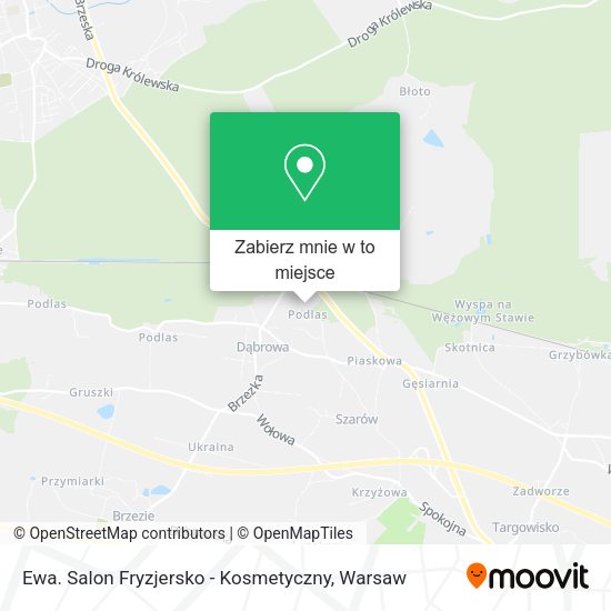 Mapa Ewa. Salon Fryzjersko - Kosmetyczny