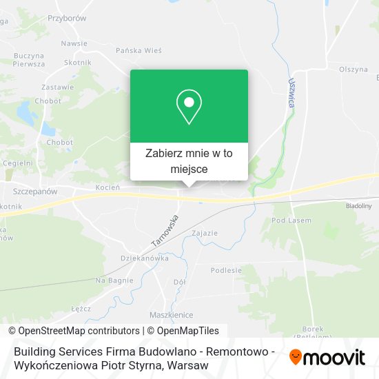 Mapa Building Services Firma Budowlano - Remontowo - Wykończeniowa Piotr Styrna