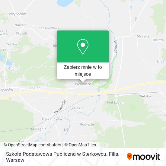 Mapa Szkoła Podstawowa Publiczna w Sterkowcu. Filia