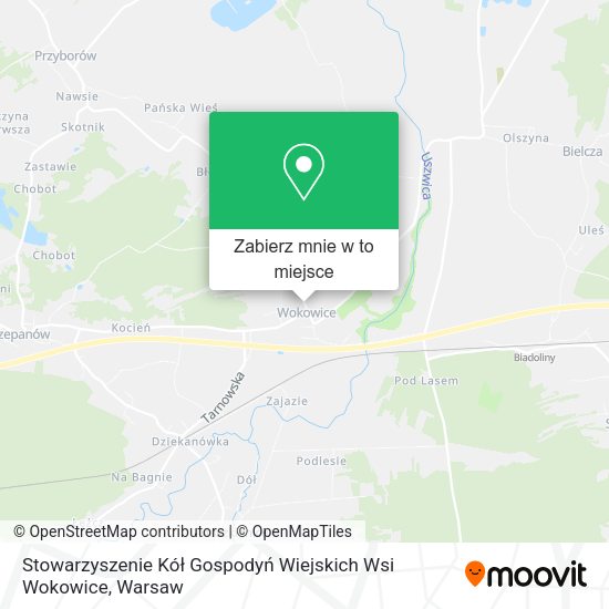 Mapa Stowarzyszenie Kół Gospodyń Wiejskich Wsi Wokowice