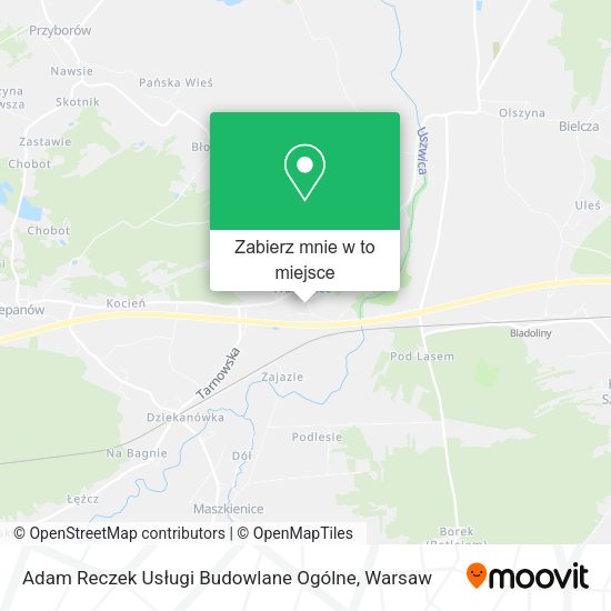 Mapa Adam Reczek Usługi Budowlane Ogólne