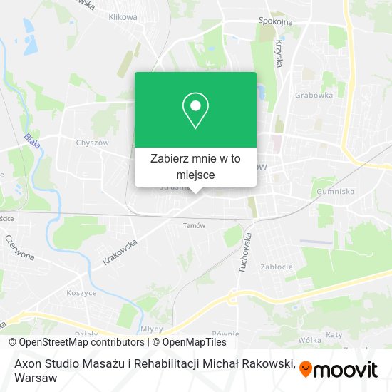 Mapa Axon Studio Masażu i Rehabilitacji Michał Rakowski