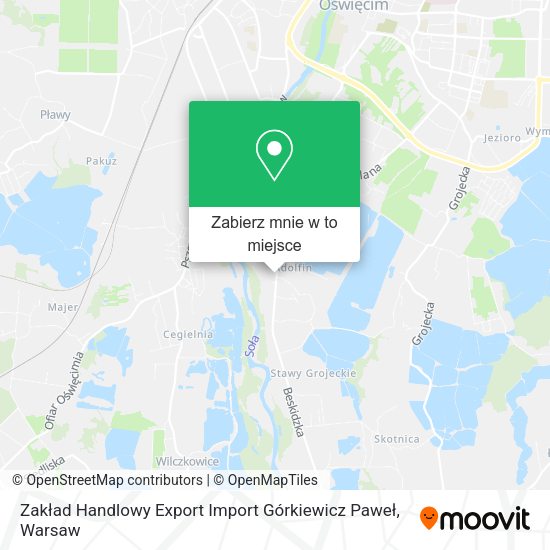Mapa Zakład Handlowy Export Import Górkiewicz Paweł