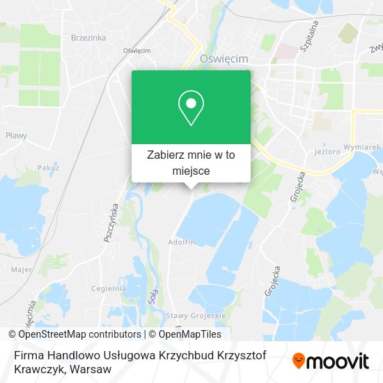 Mapa Firma Handlowo Usługowa Krzychbud Krzysztof Krawczyk