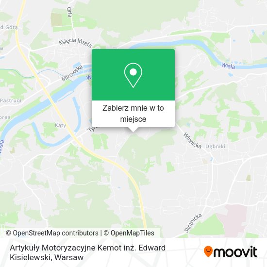 Mapa Artykuły Motoryzacyjne Kemot inż. Edward Kisielewski