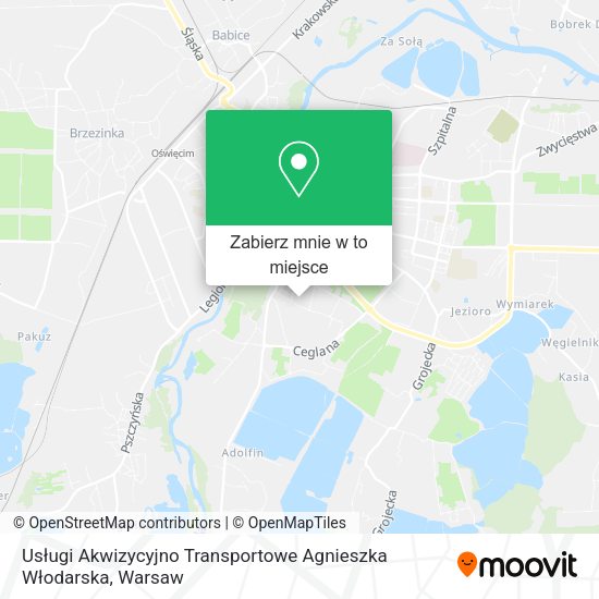 Mapa Usługi Akwizycyjno Transportowe Agnieszka Włodarska