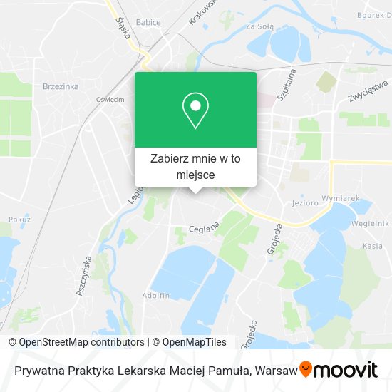 Mapa Prywatna Praktyka Lekarska Maciej Pamuła